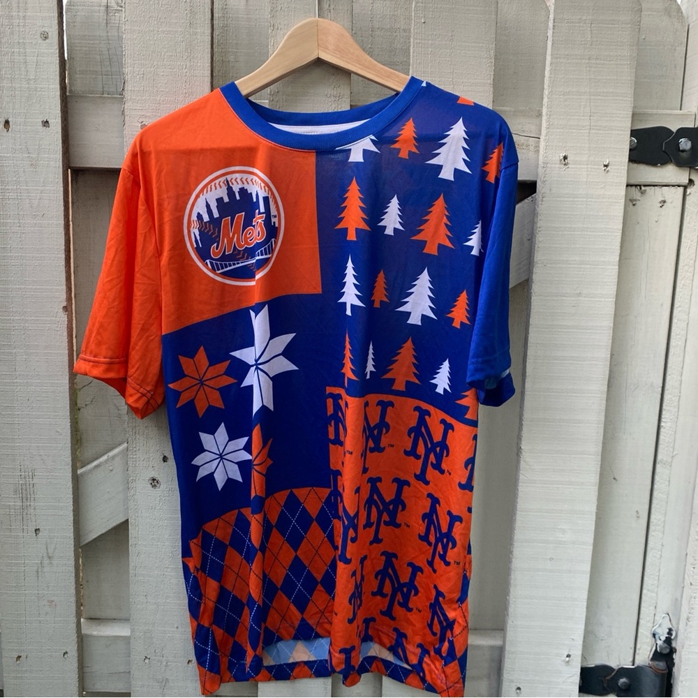Mets Busy Block Graphic Tee